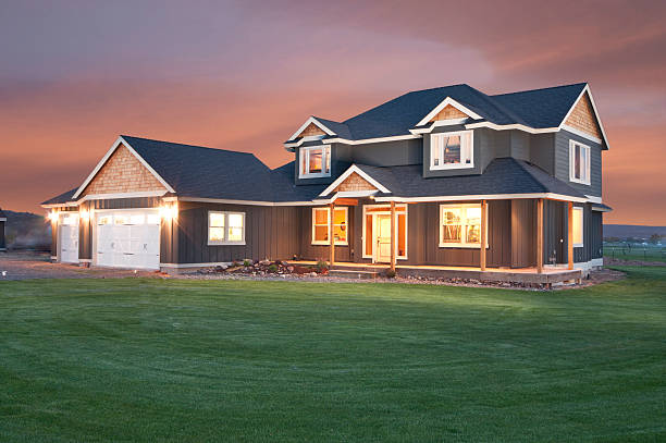 istock Twilight exterior of home 175210941