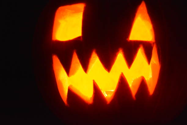 istock Halloween pumpkin carved, halloween face 1752113089