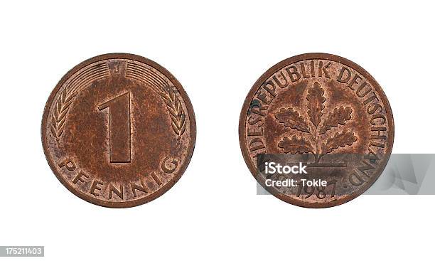 Ein Pfennigmünze Deutschland 1987 Stockfoto und mehr Bilder von 1987 - 1987, Altertümlich, Antiquität