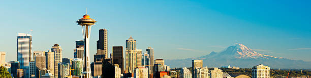 istock Seattle City Skyline and Mount Rainier USA 175211549