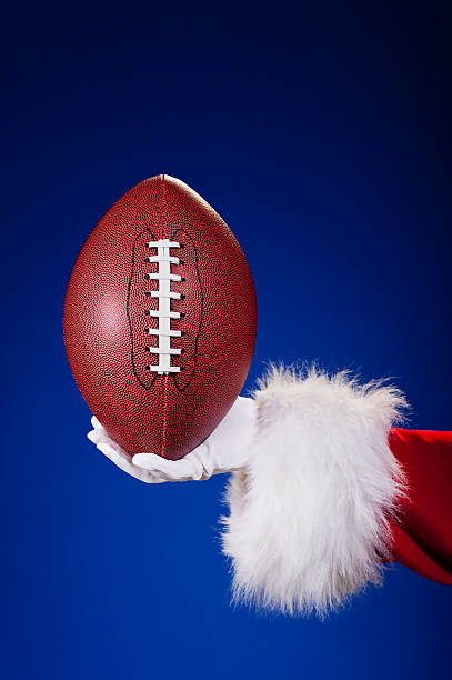 istock Santa Claus holding a Football 175211957