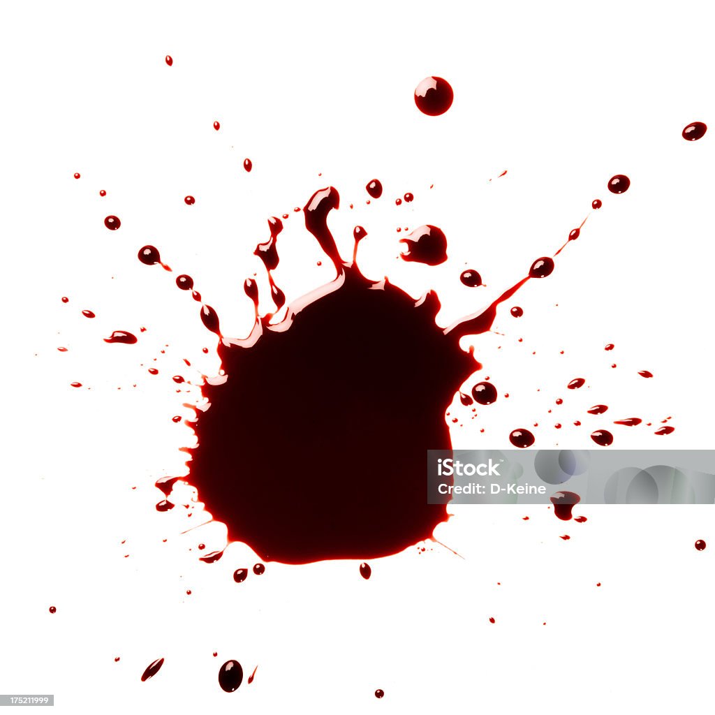 Blood Blood isolated on white Blood Stock Photo
