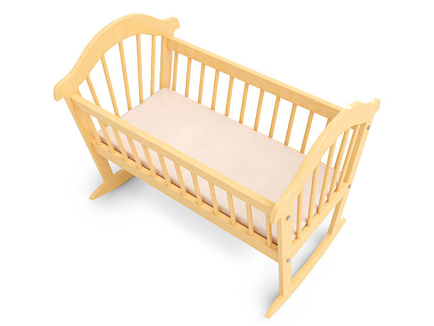 istock Wooden Baby Crib 175212057