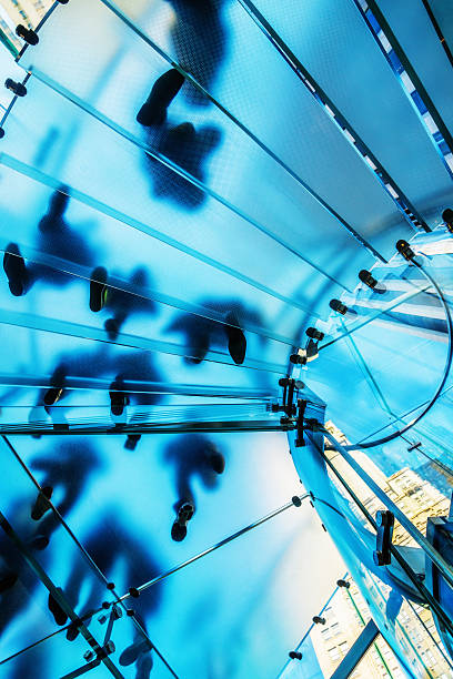 istock Footprints People on Glass Staircase 175212228