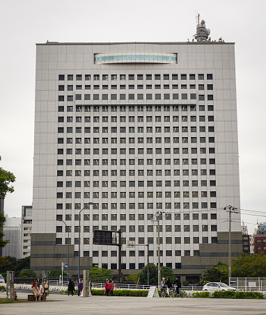 Yokohama, Japan - Nov 5, 2014. An office located at business district in Yokohama, Japan. Yokohama is located approximately 30 km south of Tokyo.