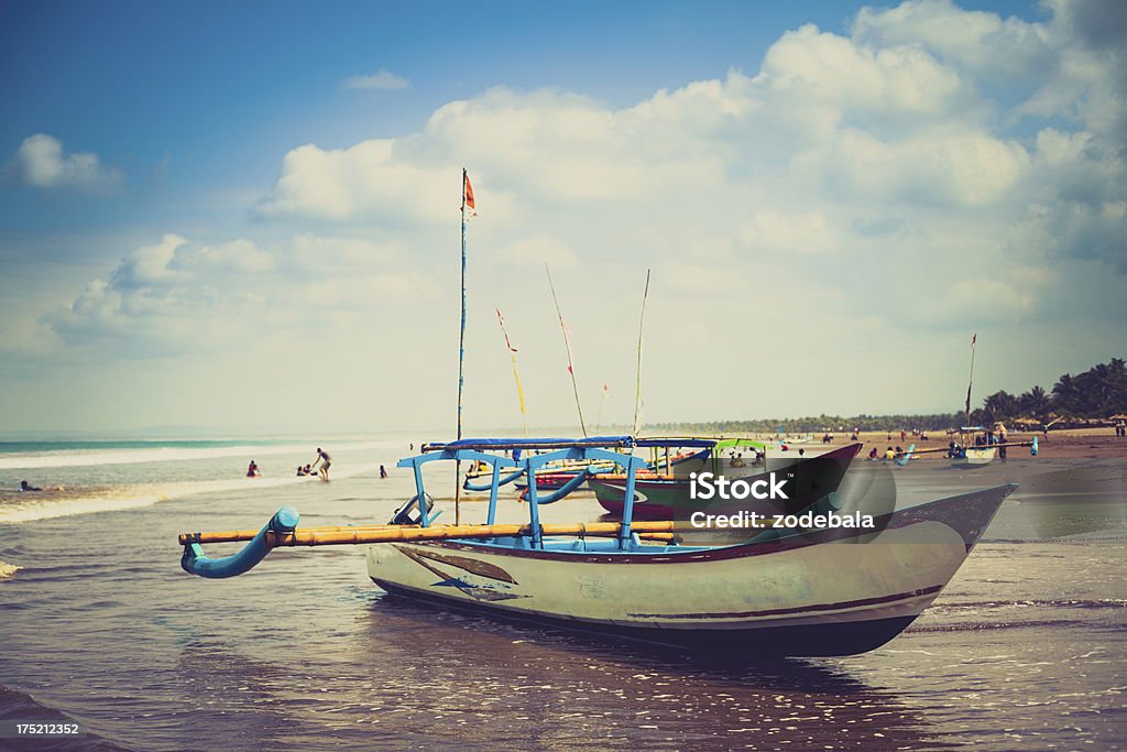 Traditional Fishing Boat in Java, Indonesia "Traditional Fishing Boat in  Pangadaran, Java" Asia Stock Photo