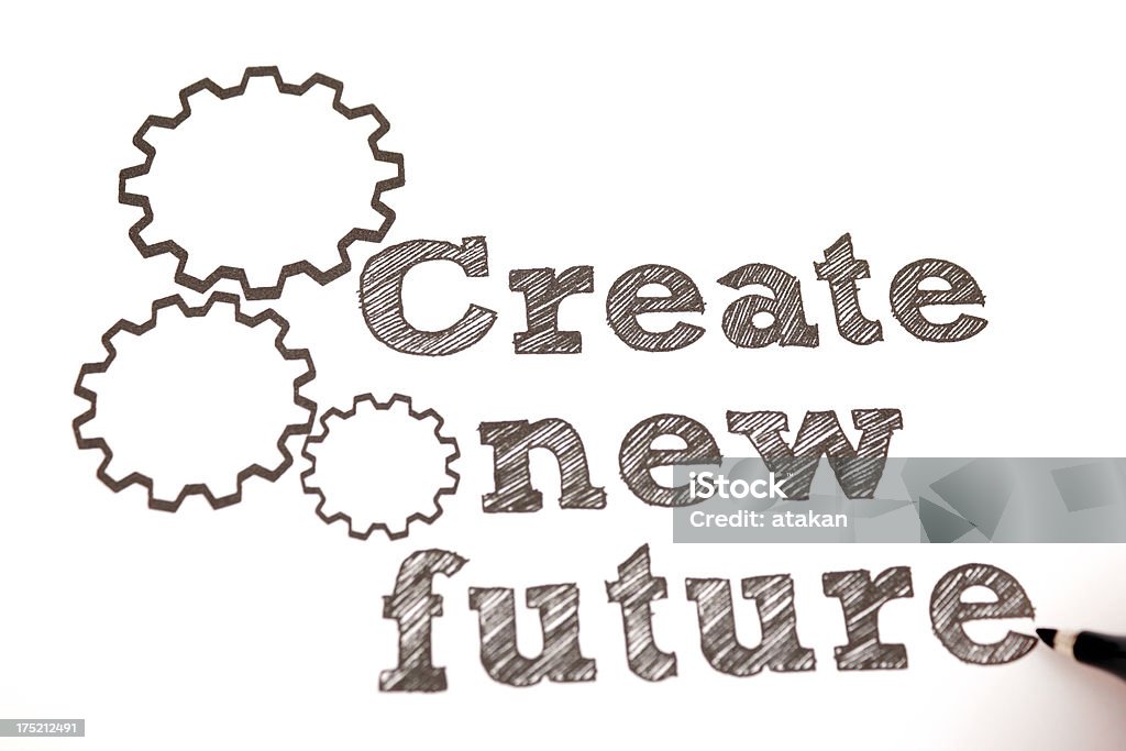 Future Create New Future Analyzing Stock Photo