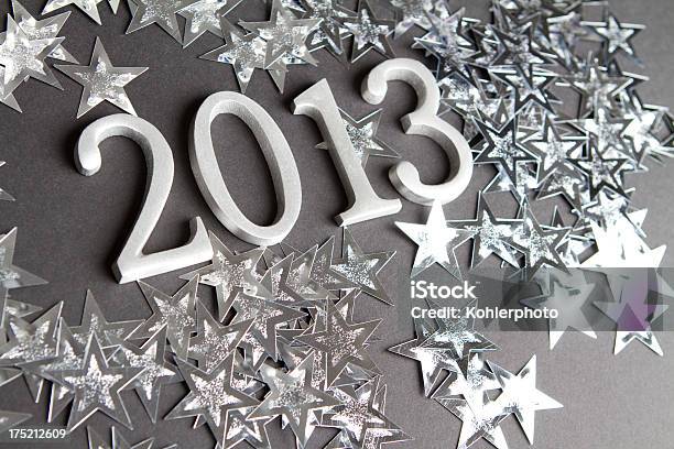 Felice Anno Nuovo 2013 - Fotografie stock e altre immagini di 2013 - 2013, A forma di stella, Argentato