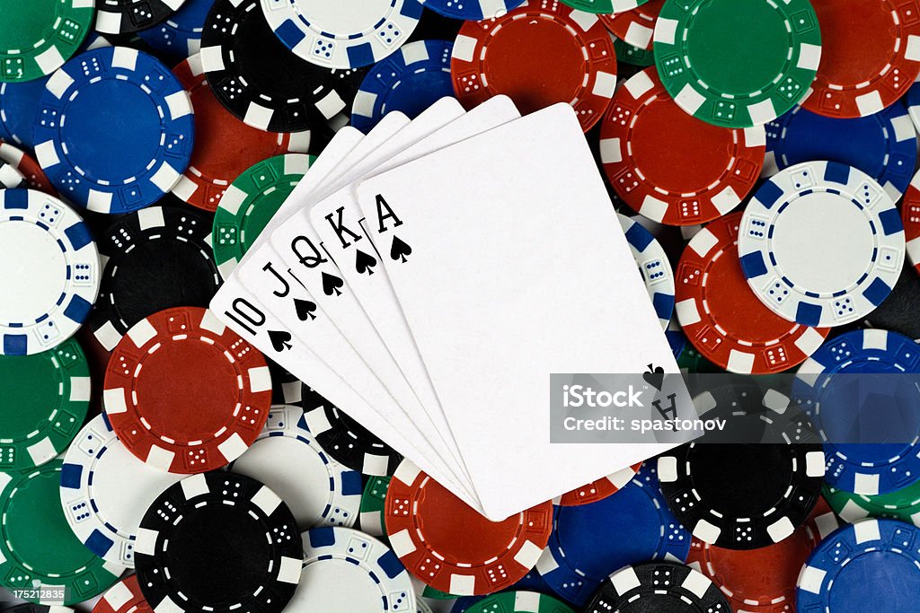 Royal Flush Ace Stock Photo