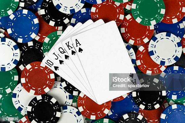 Royal Flush Stock Photo - Download Image Now - Ace, Casino, Competition