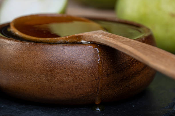 natural bee honey from different colors