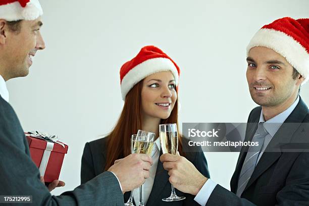 Christmas Toast Stock Photo - Download Image Now - Gift, New Year, 20-24 Years