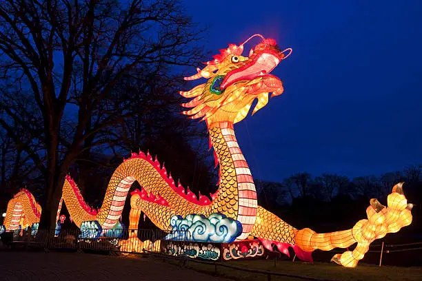 "Chinese traditional dragon lantern, please see also my my other images of night and twilight shots in my lightbox:"