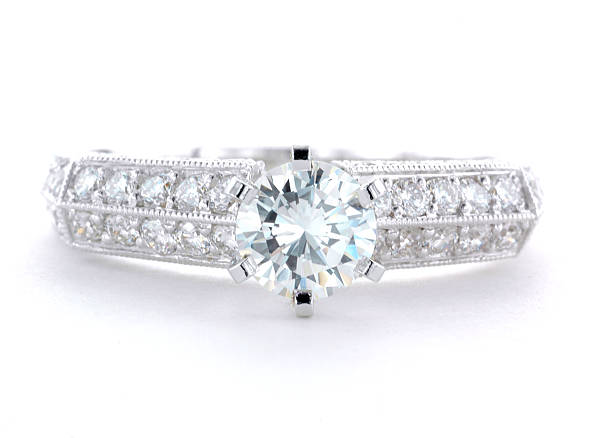 istock Woman's Diamond and White Gold Wedding Ring 175213081