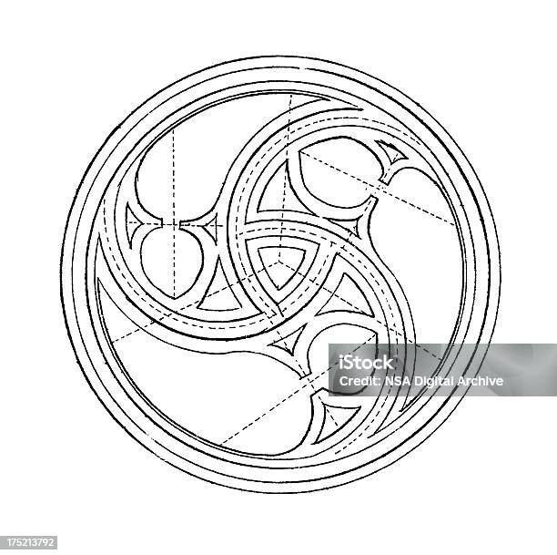 Deutsche Gotischen Rose Windowantiken Architektur Illustrationen Stock Vektor Art und mehr Bilder von Rosettenfenster