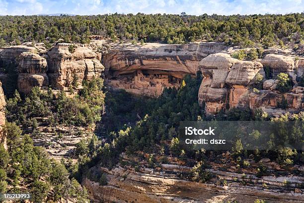 Cliff Palácio Parque Nacional De Mesa Verde Colorado - Fotografias de stock e mais imagens de Parque Nacional de Mesa Verde