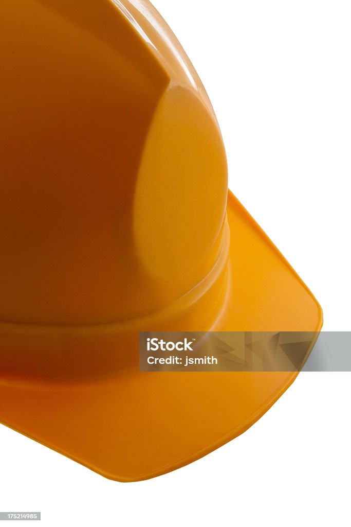 Yellow Hard Hat on white-выше - Стоковые фото Архитектор роялти-фри