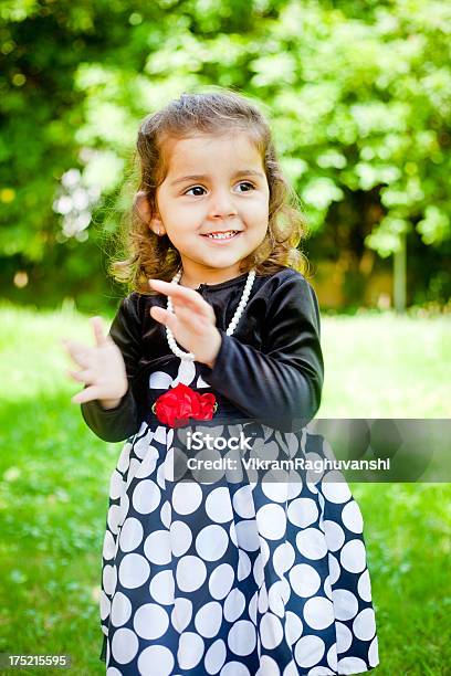 Small Cheerful Indian Baby Girl Outdoor Portrait Stock Photo - Download Image Now - 12-17 Months, Asia, Asian Culture