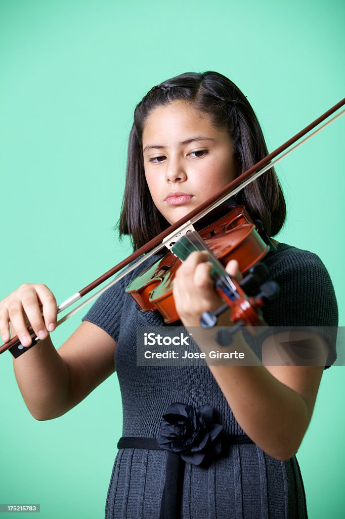 Jovem Menina com Violino - Royalty-free Alegria Foto de stock