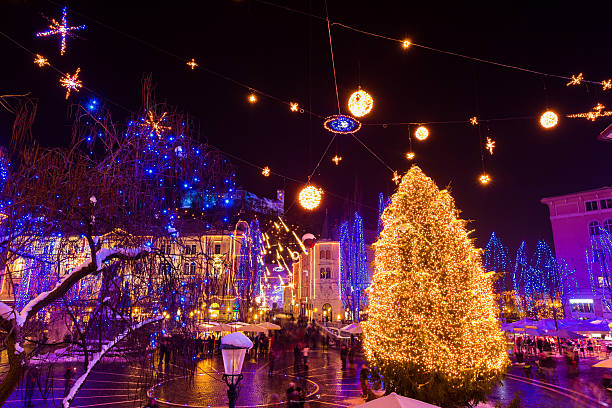 istock Christmas decoration lighting in Ljubljana 175215957