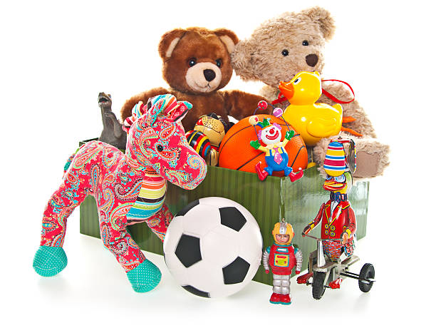 istock Donation Box with Teddy Bear, Balls and Toys 175216126