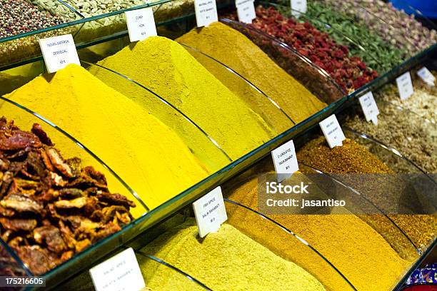 Mercado De Especiarias - Fotografias de stock e mais imagens de Alimento Básico - Alimento Básico, Almoço, Amarelo