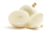 White onion and two halves