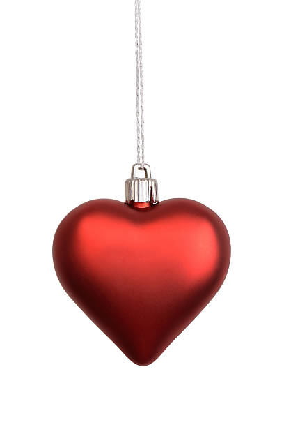istock Heart Christmas Decoration on White 175217256