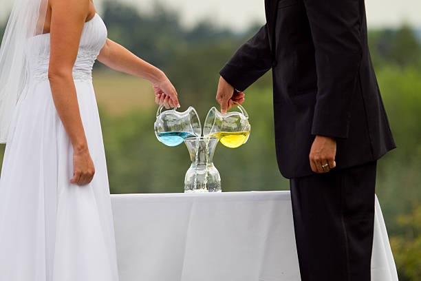 istock Bride and Groom Unique Unity Ritual During Wedding Ceremony 175217383