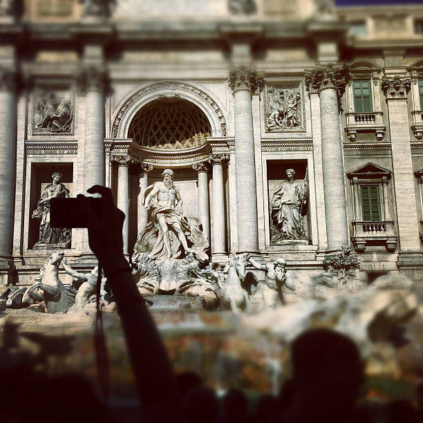 istock Trevi  Fountain in Rome shot with Iphone 5 175217520
