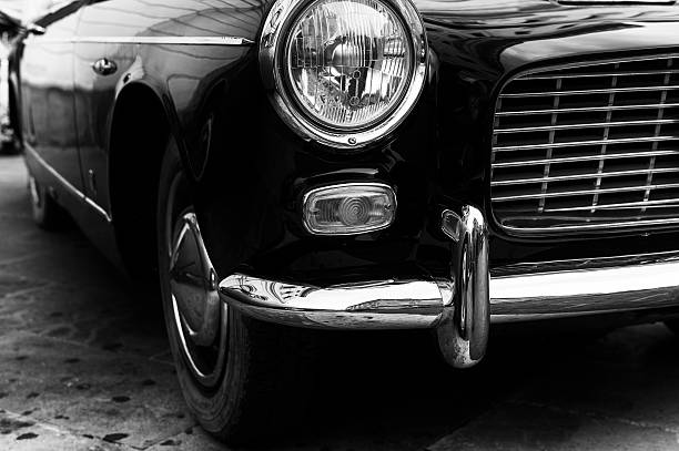 istock Vintage Car. Black and White 175218101