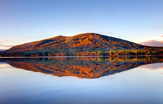 Moose Pond is located in the towns of Bridgton, Denmark and Sweden, in the state of Maine.  Pleasant Mountain Ski Area, a ski resort, are located on the pond.