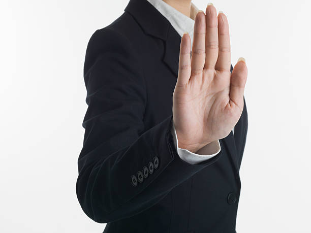 istock Woman giving hand stop sign 175219082