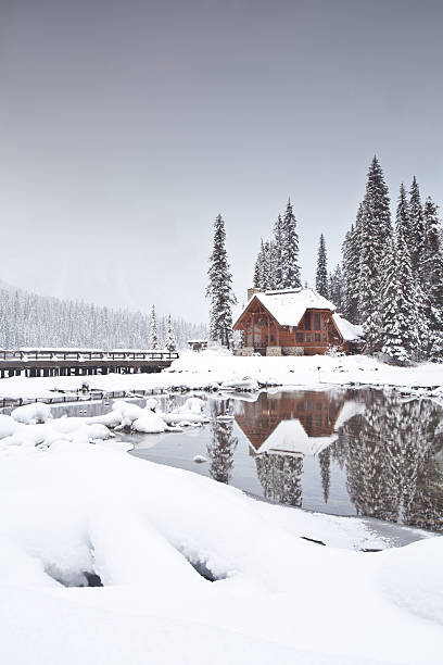 istock Mountain Lodge in Winter 175219433