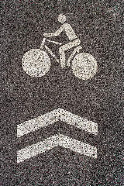 Bike sign stock photo