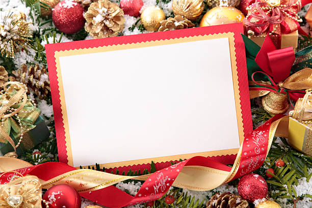 istock Christmas card with decorations 175220840