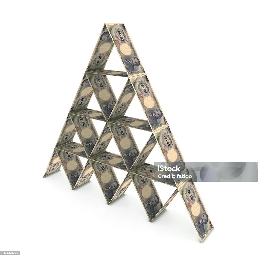 Pirâmide de dinheiro - Foto de stock de Abstrato royalty-free