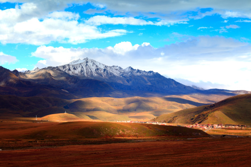 TAGONG grasslands and YALA snow mountain