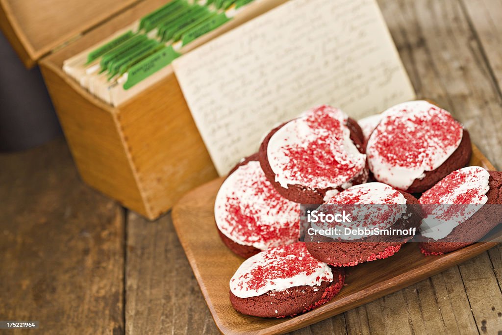 Grandmas Cookie receitas favoritas de Natal - Foto de stock de Glacê royalty-free