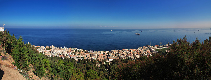 Algeria city, Algeria - 01 Nov 2014: View on Algeria city and Mediterranean sea, Algeria