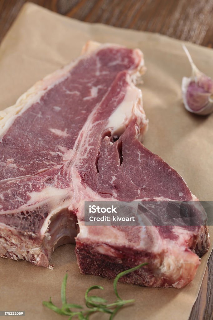 T-Bone Steak materia de carne - Foto de stock de Alimento libre de derechos