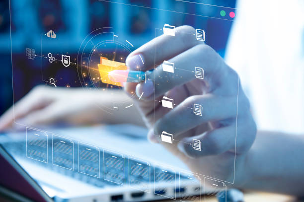 istock Concept Auditor works with document folders, managing the organization's storage of important documents. 1752222231