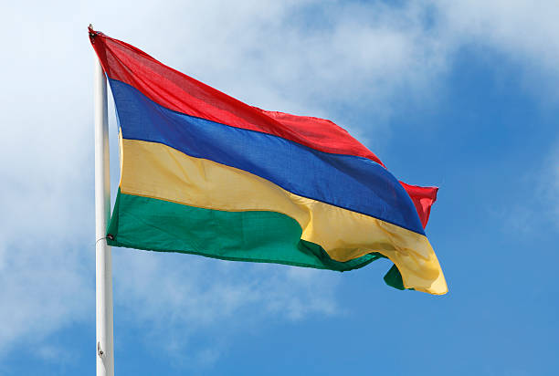 istock National flag of Mauritius 175222487