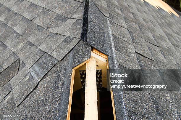 Ridge Vent Stock Photo - Download Image Now - Air Duct, Mountain Ridge, Rooftop