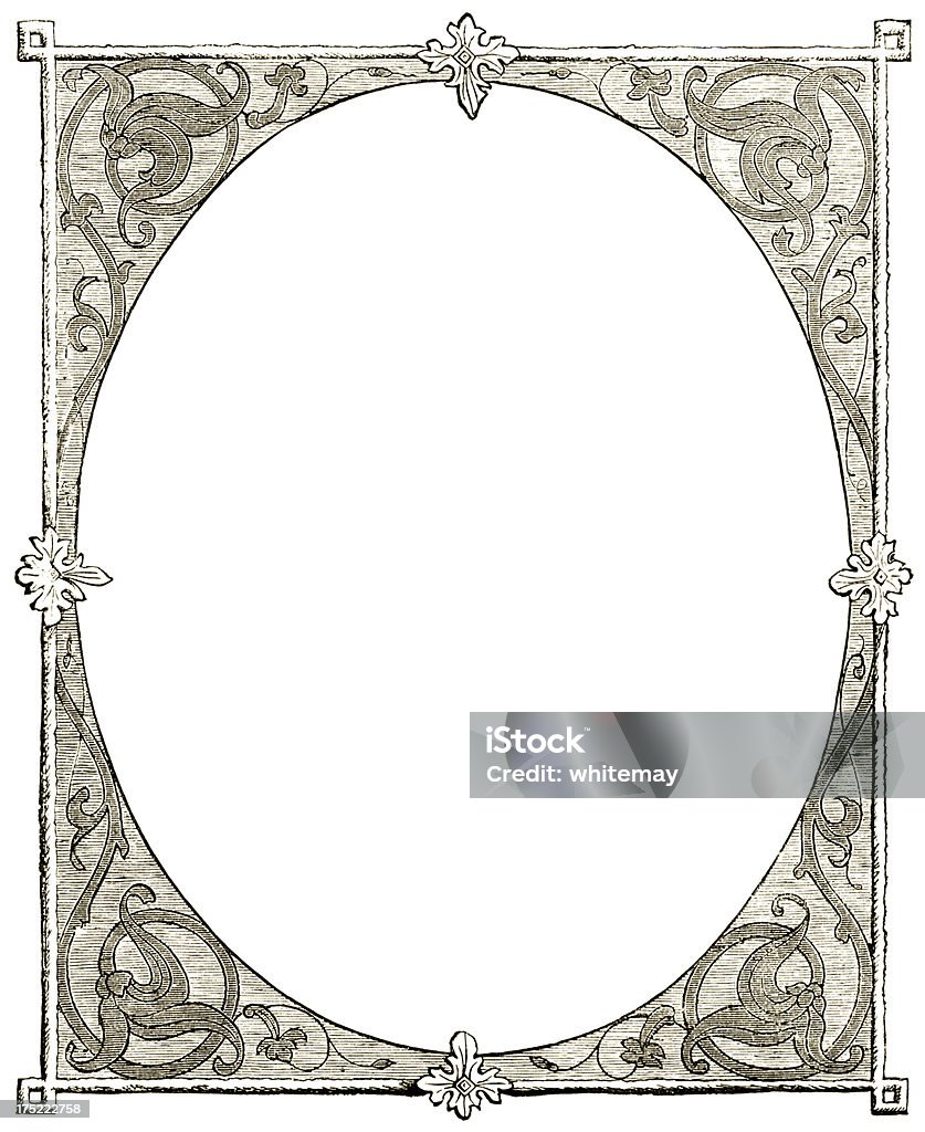 Viktorianischen frame in sepia - Lizenzfrei Rand Stock-Illustration