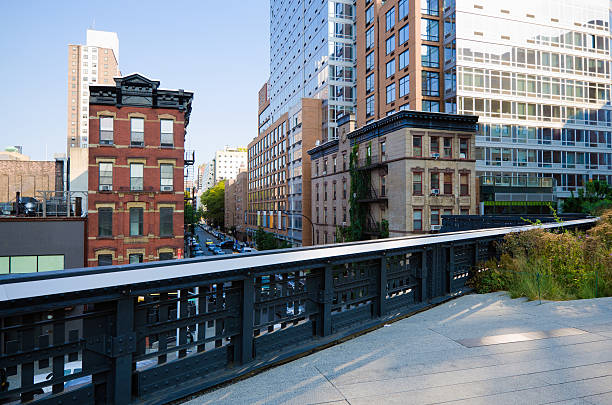 View from the High Line in New York City.