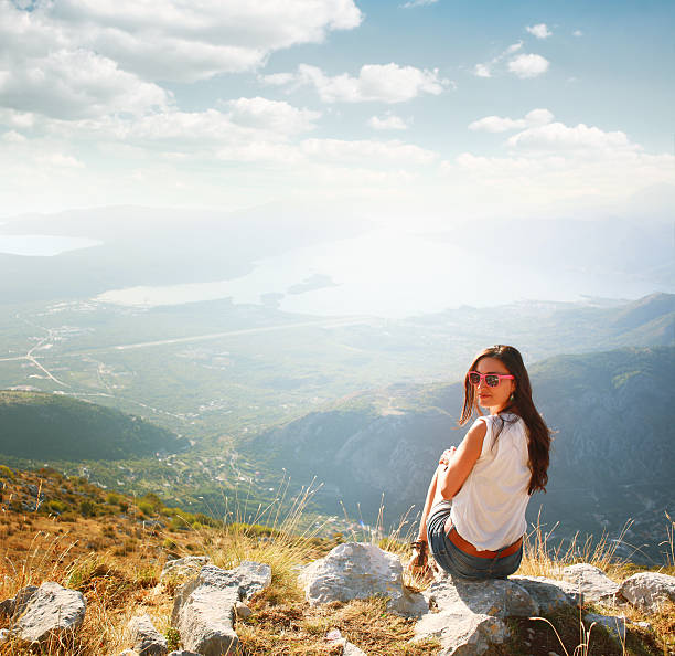 istock sitting on top of the mountain 175223361
