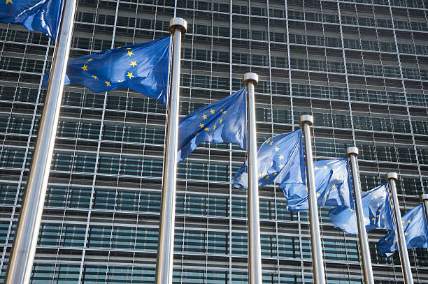 istock European Union flags at the EU Commission in Brussels 175223394