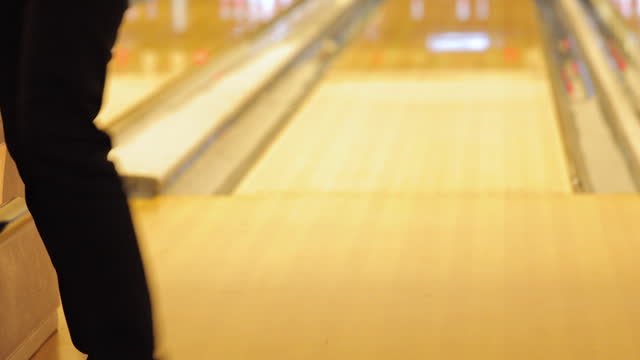Adult Man at Bowling Alley