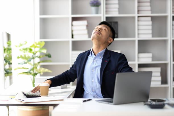 istock Business people who are serious about their work are stressed. 1752236782